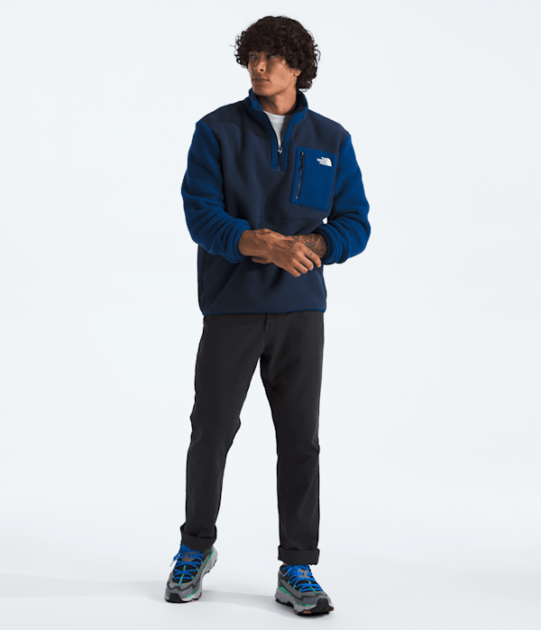 [THE NORTH FACE]★MULE FLEECE / DARK_BROWN★男女共用★ Men's Yumiori ¼-Zip | The North Face