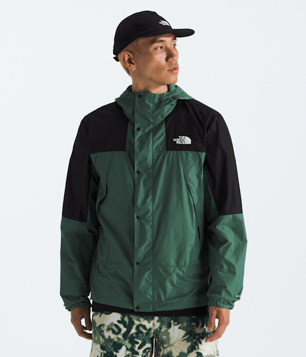 The North Face Men’s Mountain Wind Water-Repellent Jacket (Size: XS): Duck Green/Black