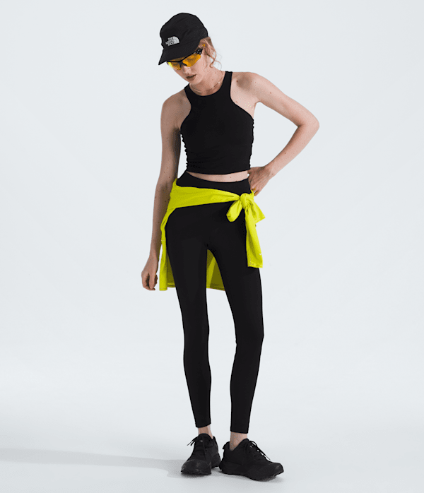 【The North Face】 W'S SWAY LEGGINGS - DARK_GRAY Women's Workout Leggings & Tights | The North Face