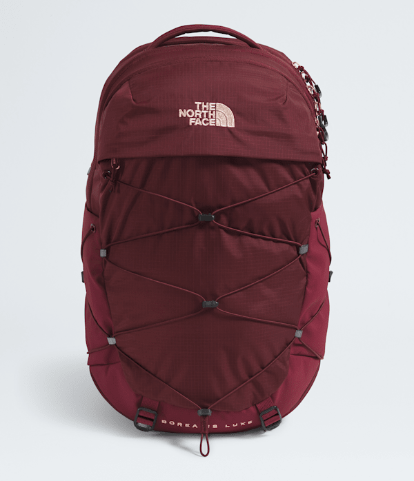 The North Face Women’s Borealis Luxe Backpack: Sumac/Burnt Coral Metallic