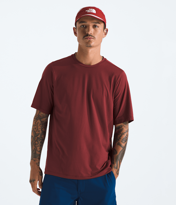 The North Face Men’s Dune Sky Short-Sleeve Crew Shirt (Size: Medium): Sumac