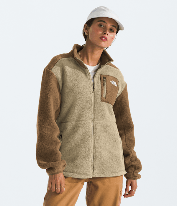 The North Face Women’s Yumiori Full-Zip Fleece Jacket (Size: XS): Gravel/Utility Brown/Gravel