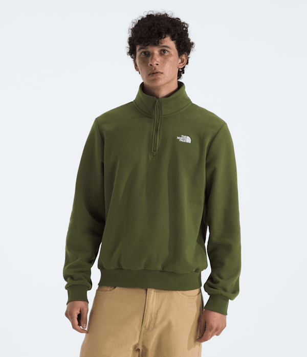 The North Face Men’s Evolution Simple Dome Regular ¼-Zip Pullover (Size: Medium): Woodland Green