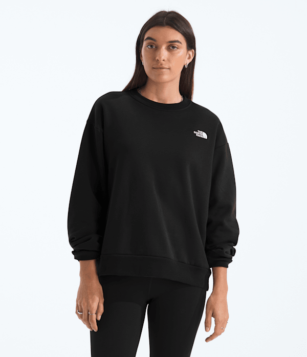 The North Face Women’s Evolution Simple Dome Oversized Crew Shirt (Size: Large): Black