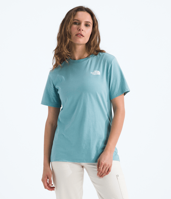 売れ筋商品|||ノースフェイス カットソー トップス レディース Women's Short-Sleeve Core Box NSE Tee White Dune Women's The North Face Short Sleeve Core Box NSE Tee