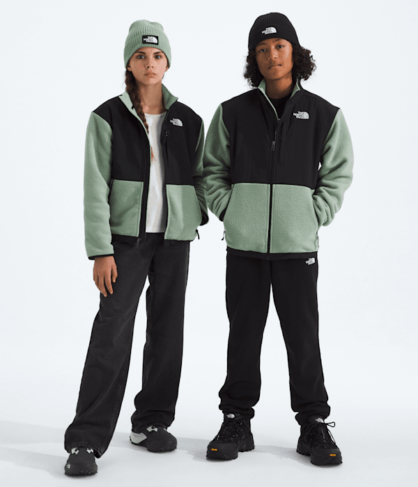 The North Face Boys’ & Girls’ Denali Fleece Jacket (Kids Size: XS (6)): Slate Moss