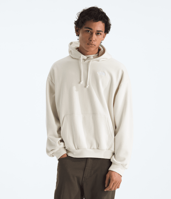 The North Face Men’s Evolution Simple Dome Oversized Hoodie Sweatshirt (Size: Small): White Dune