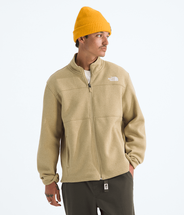 The North Face Men’s Gordon Lyons Full-Zip Fleece Jacket (Size: 3XL): Khaki Stone Heather