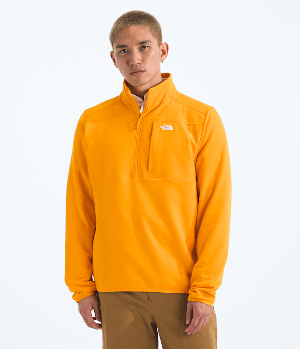 The North Face Men’s TNF™ Performance Fleece ¼-Zip Pullover (Size: XS): Summit Gold