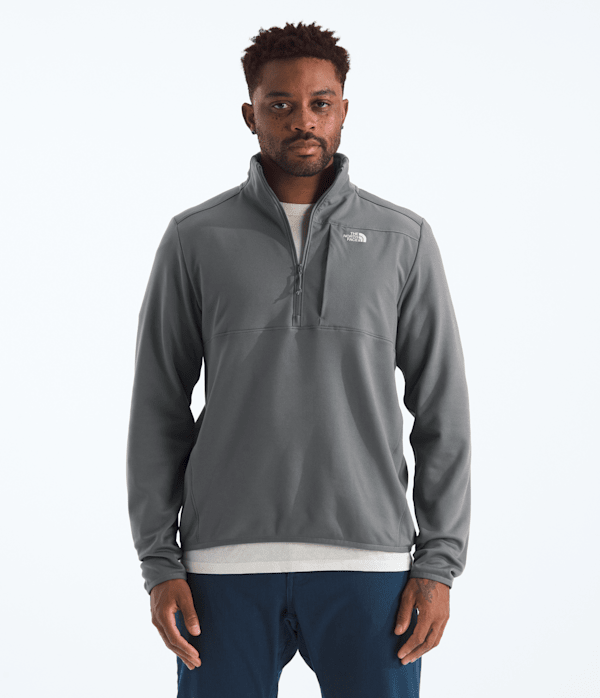 The North Face Men’s TNF™ Performance Fleece ¼-Zip Pullover (Size: XS): Smoked Pearl