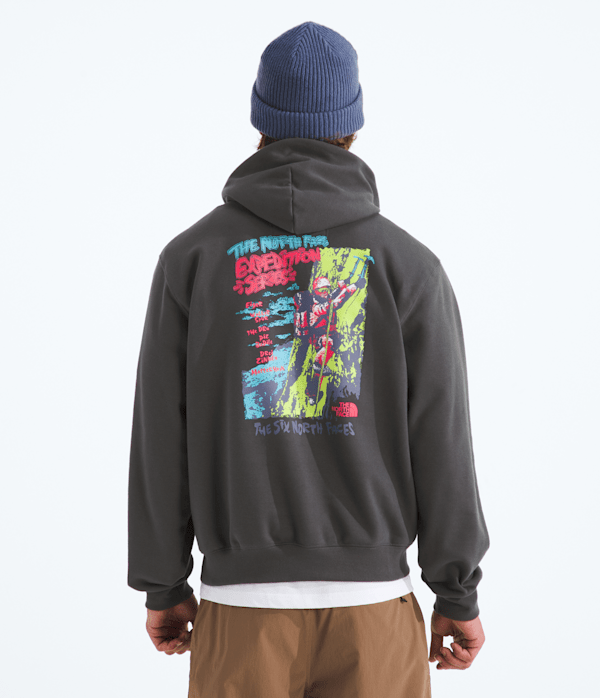 The North Face Men’s TNF™ Essential Expedition Series Hoodie Sweatshirt—graphic (Size: XS): Anthracite Grey