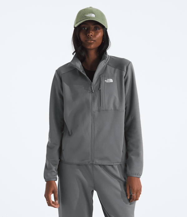 The North Face Women’s TNF™ Performance Fleece Full-Zip Jacket (Size: XL): Smoked Pearl