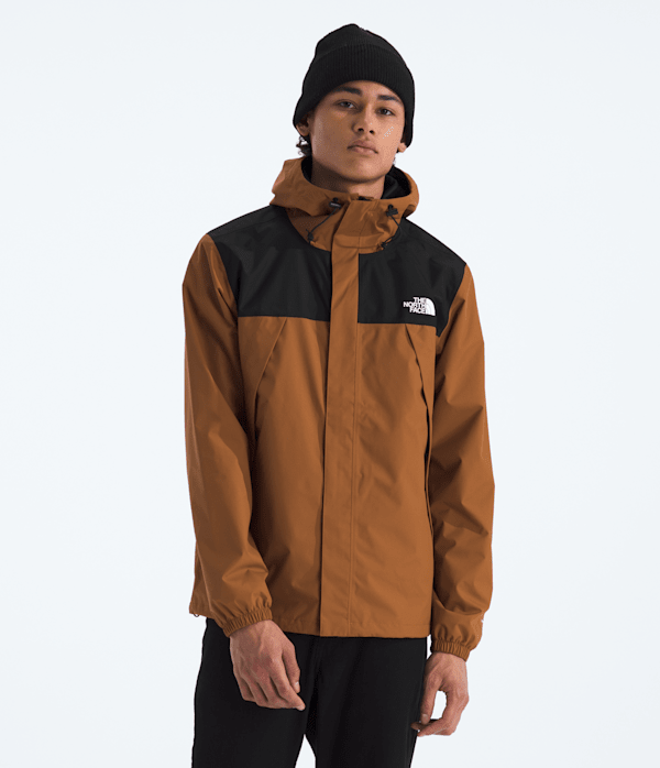 The North Face Men’s Antora Rain Waterproof Jacket (Size: Small): Burnt Umber/Black