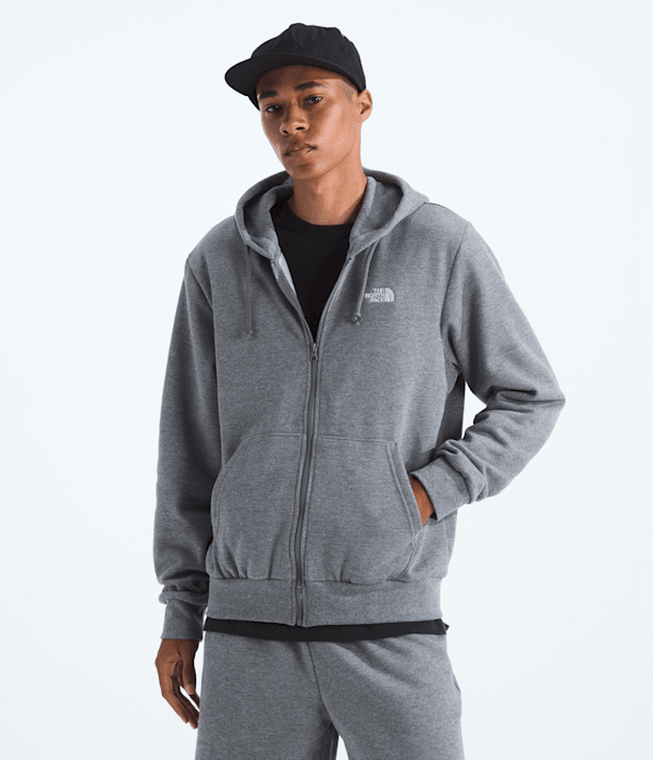 The North Face Men’s Evolution Simple Dome Full-Zip Hoodie Jacket (Size: Small): Mid Grey Heather