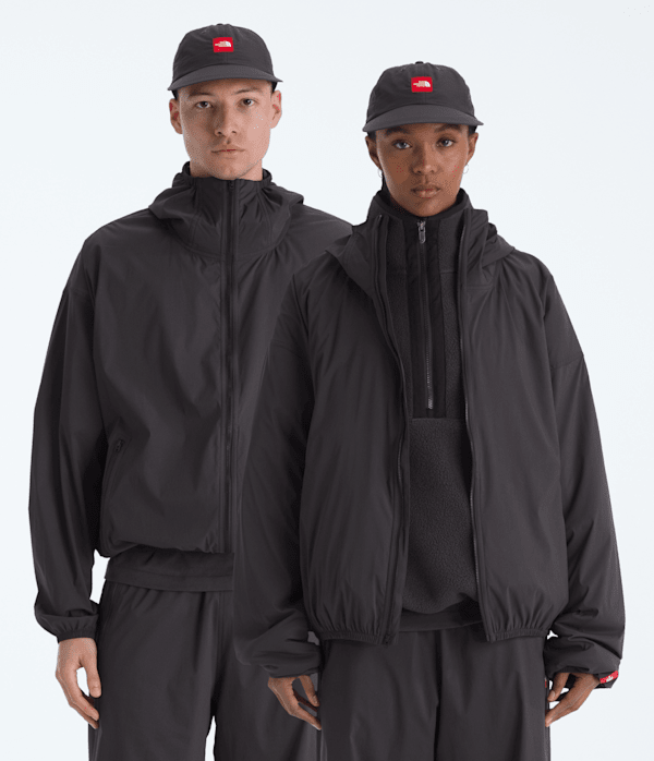 The North Face Men’s TNF™ Red Box Packable Hooded Wind Water-Repellent Jacket (Size: Small): Obsidian
