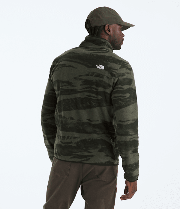 Men's Glacier Fleece ¼-Zip—Print | The North Face
