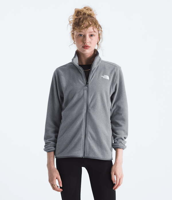 The North Face Women’s Glacier Fleece Jacket (Size: XL): Mid Grey Heather