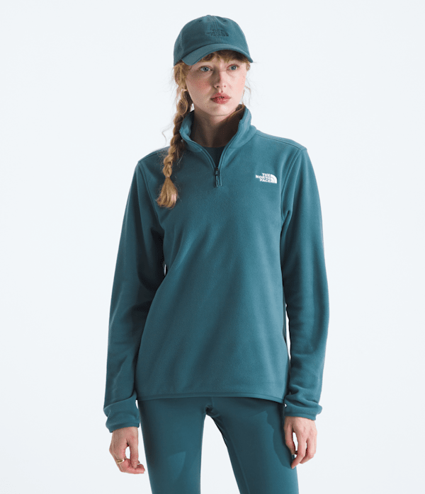 The North Face Women’s Glacier Fleece ¼-Zip Jacket Pullover (Size: XS): Space