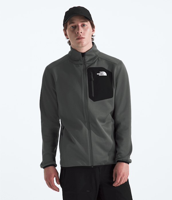 The North Face Men’s Crest Full Zip Jacket (Size: Medium): Anthracite Grey/Black