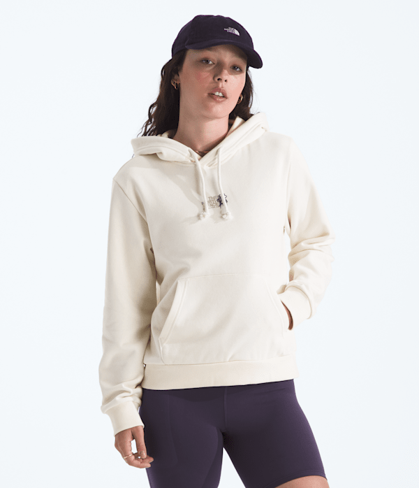 The North Face Women’s Midnight Ember Regular Hoodie Sweatshirt (Size: Large): White Dune