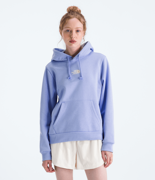 The North Face Women’s Floral Alpine Regular Hoodie Sweatshirt (Size: XXL): Twilight Blue