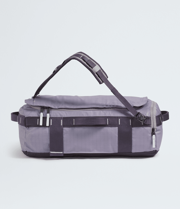 The North Face Base Camp Voyager Duffel—32L: Transcendent Grey/Endle