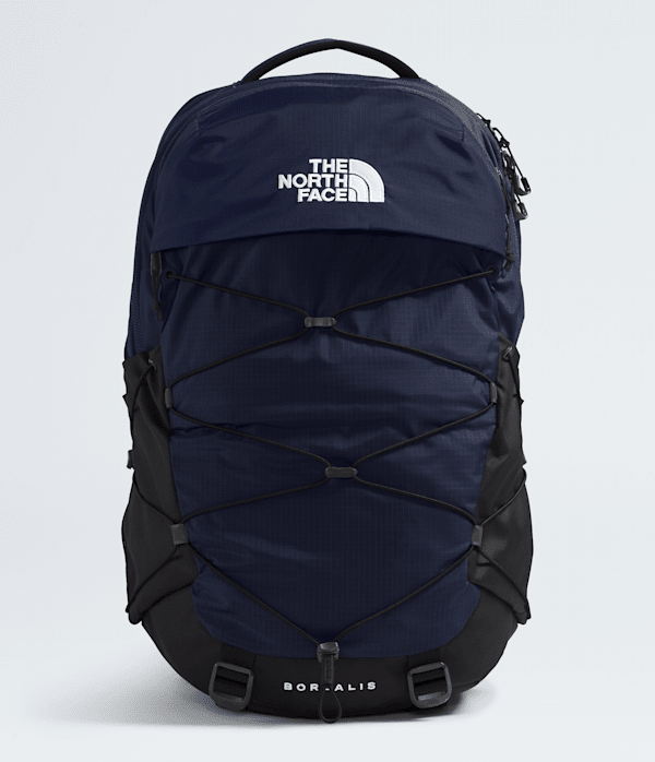 north face backpack trendy The Borealis Commuter Laptop - Water Repellent, Laptop Sleeve, Large Main Compartment, Asphalt Grey Light Heather/TNF Black-NPF, One Size zip pockets Stylish, Trendy, and Cute Backpacks