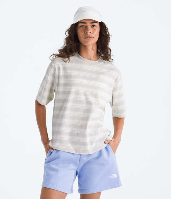 The North Face Women’s Stripe Short-Sleeve T-Shirt—ap (Size: Medium): Gorgeous Plum
