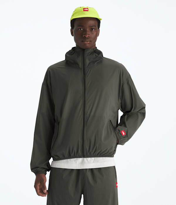 Unisex TNF™ Red Box Packable Hooded Wind Jacket - thumbnail 7