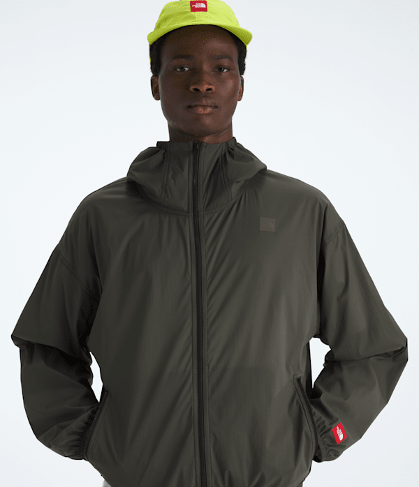 Unisex TNF™ Red Box Packable Hooded Wind Jacket - thumbnail 9