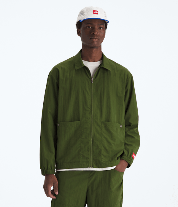 The North Face Men’s TNF™ Red Box Nylon Long-Sleeve Shirt (Size: XXL): Woodland Green