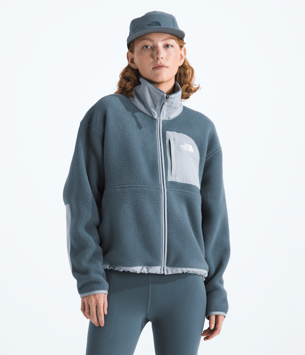 The North Face Women’s Yumiori Off Peak Full-Zip Fleece Jacket (Size: XS): Granite Grey/Frost Grey