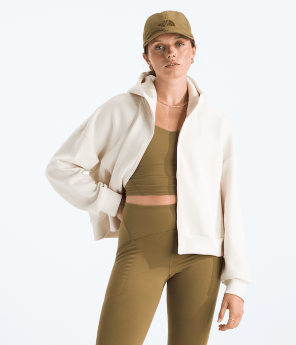 The North Face Women’s Jaida Full-Zip Hooded Jacket (Size: XS): White Dune