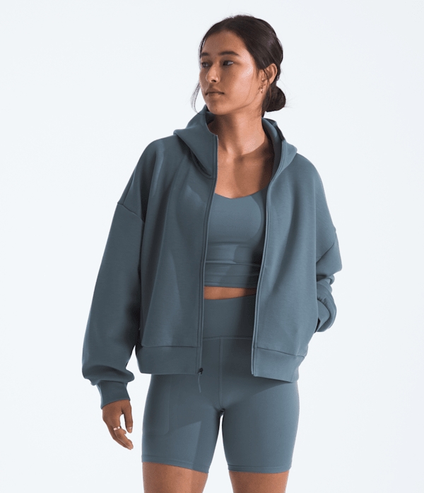 The North Face Women’s Jaida Full-Zip Hooded Jacket (Size: Small): Granite Grey