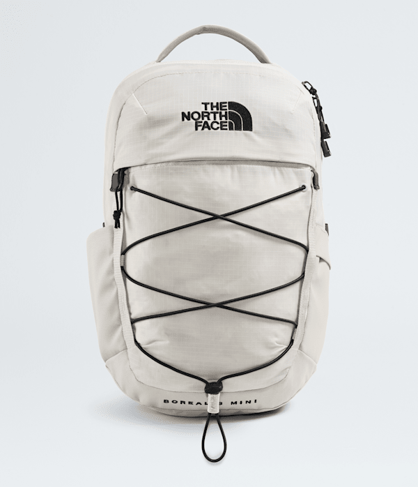 The North Face Borealis Mini Backpack: White Dune/Black