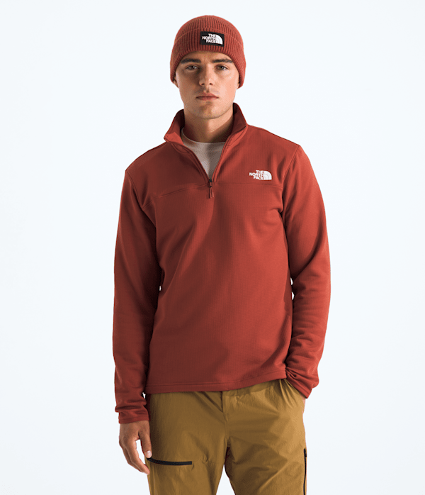 The North Face Men’s Cedar Trail Grid Fleece ¼-Zip Pullover (Size: XXL)