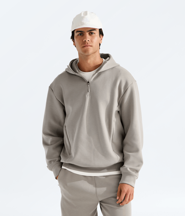 The North Face Men’s Dynamic ¼-Zip Hoodie Pullover (Size: Small): Stone Slab