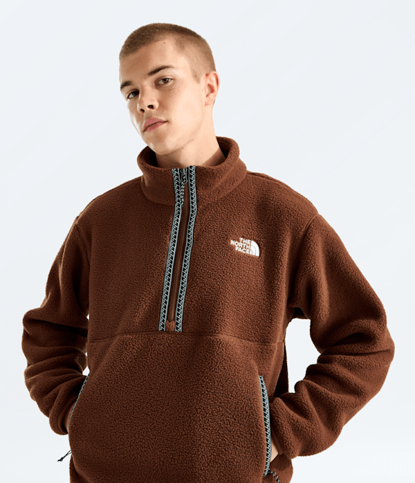 Mens-TNF-Fleeski-Zip-Pullover-