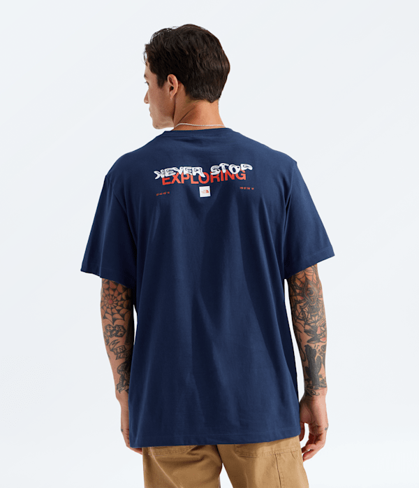 Unisex Distort Logo Relaxed Short-Sleeve Tee - thumbnail 6