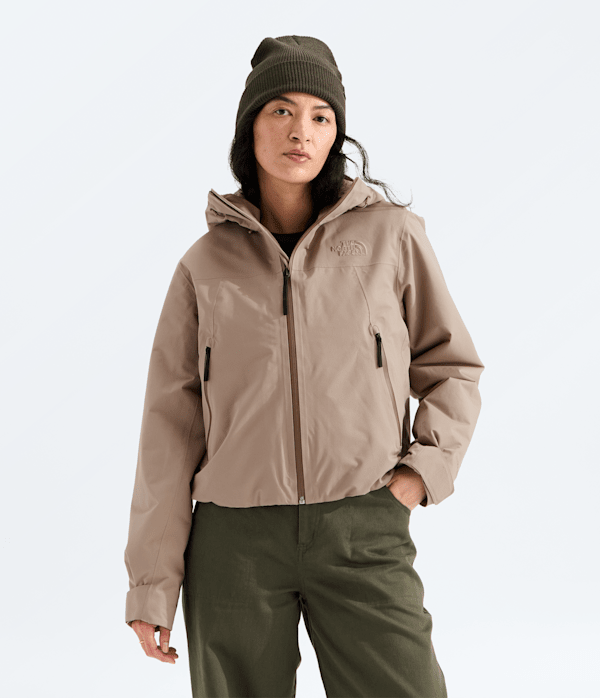 The North Face Women’s TNF™ Range Lightweight Hooded Waterproof Jacket (Size: XXL): Garnet