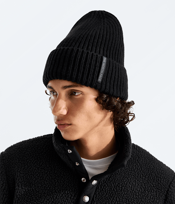 美品MEN’S WR WOOL BEANIE BLACK ブリーフィング Wool Blend Beanie | The North Face