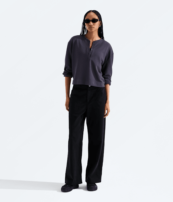 Women’s Ridge Path Waffle Long-Sleeve Henley - thumbnail 2