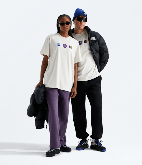 Unisex Explorer Badges Relaxed Short-Sleeve Tee—Graphic - thumbnail 8