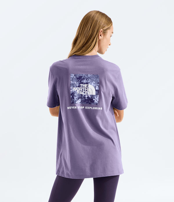 Women’s Evolution Moon Florals Print Box NSE Relaxed Short-Sleeve Tee