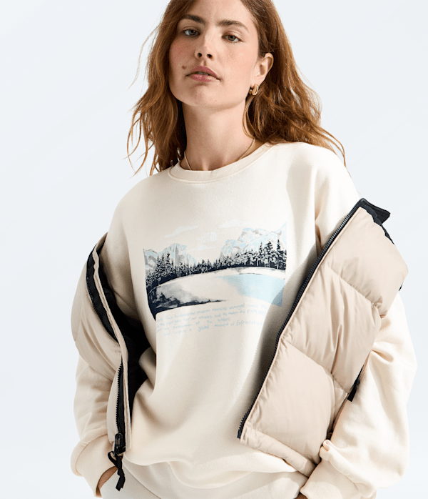 Women’s Evolution Mountain Oasis Oversize Crew - thumbnail 2