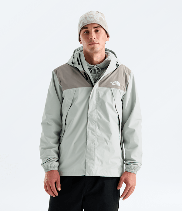 The North Face Men’s Antora Rain Waterproof Jacket (Size: Large): Cumulus Cloud/Stone Slab