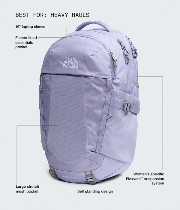 grey north face backpack women& 39 The Women's Jester Everyday Laptop Constructed with durable CORDURA nylon ripstop fabric The North Face Connector Backpack