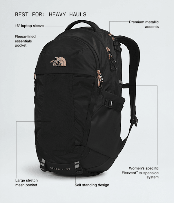 is north face mainly designing backpack foe women The Women's Jester Backpack: Lite Lilac/Icy Lilac/White or your daily work essentials The North Face Women's Borealis