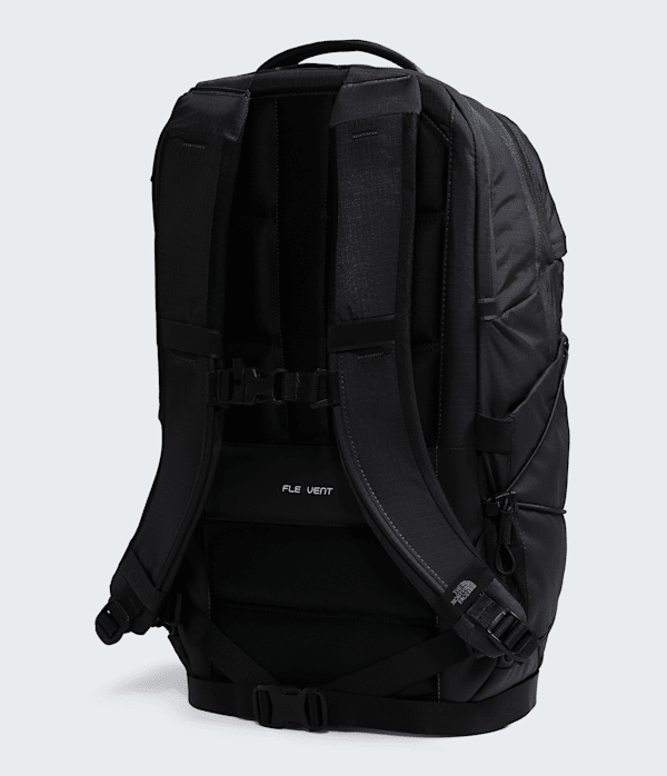 black north face backpack academy The Borealis TNF mesh water bottle pockets and an external bungee cord that allows you lash on additional gear Hot Shot SE Patch Backpack