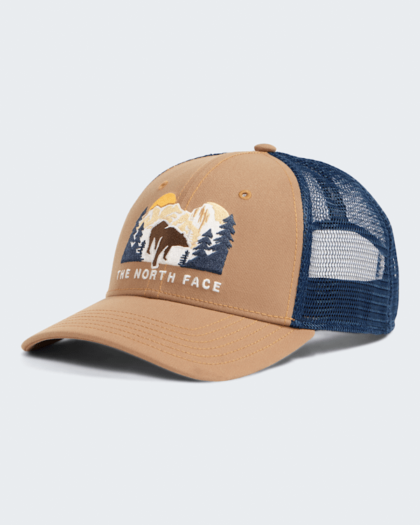 The North Face Embroidered Bear Graphic Mudder Trucker Cap - Utility Brown